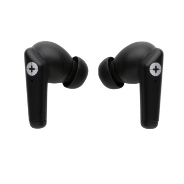 Logo trade promotional giveaways image of: RCS recycled plastic Swiss Peak TWS earbuds 2.0