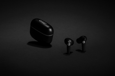 Logo trade advertising products picture of: RCS recycled plastic Swiss Peak TWS earbuds 2.0