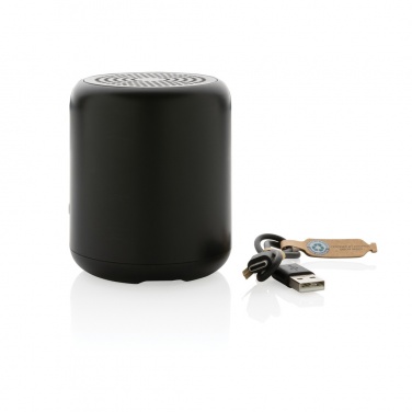 Logo trade promotional gift photo of: RCS certified recycled plastic 5W Wireless speaker