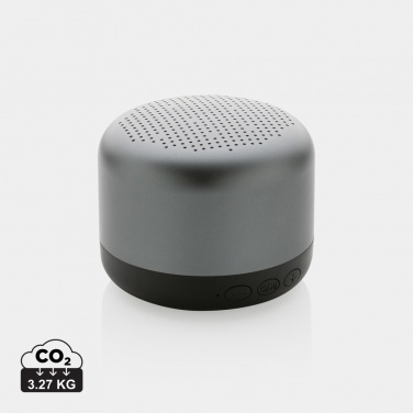Logo trade business gift photo of: Terra RCS recycled aluminium 5W wireless speaker