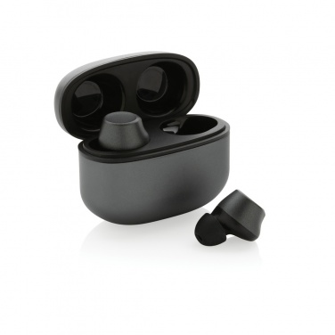 Logotrade promotional item image of: Terra RCS recycled aluminium wireless earbuds