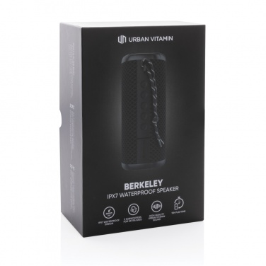 Logo trade promotional giveaways image of: Urban Vitamin Berkeley IPX7 waterproof 10W speaker