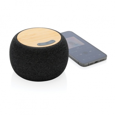 Logo trade promotional product photo of: RCS Rplastic/PET and bamboo 5W speaker