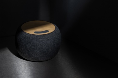 Logo trade advertising products image of: RCS Rplastic/PET and bamboo 5W speaker