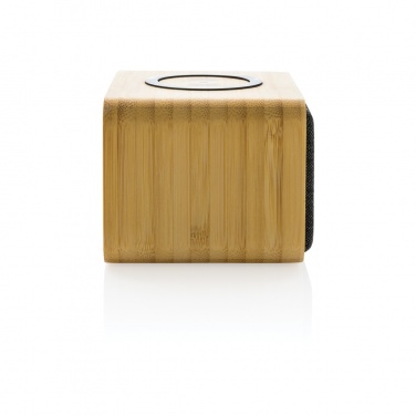 Logotrade promotional item picture of: RCS Rplastic 3W speaker with bamboo 5W wireless