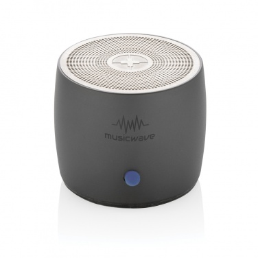 Logo trade promotional giveaway photo of: Swiss Peak RCS recycled aluminum 3W bass speaker
