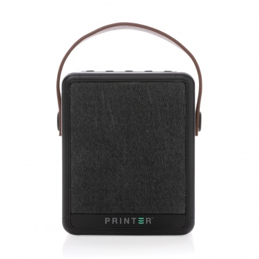 Logo trade promotional gifts image of: Skywave RCS recycled plastic solar speaker 12W