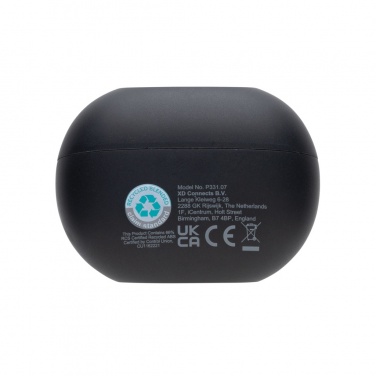 Logo trade business gifts image of: Prolink RCS recycled plastic hybrid ANC/ENC earbud