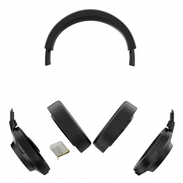 Logotrade corporate gift image of: Irvine RCS recycled and repairable ANC wireless headphone