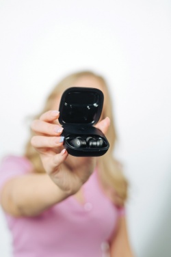 Logotrade promotional product image of: Lakewood RCS recycled and repairable wireless earbuds