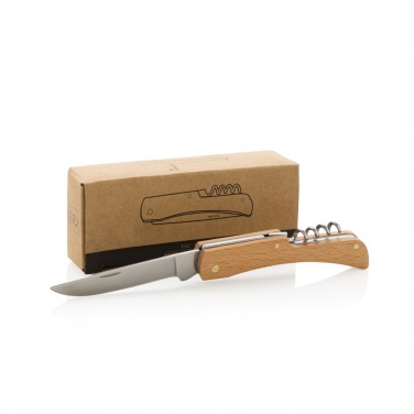 Logotrade promotional item image of: Wooden knife with bottle opener