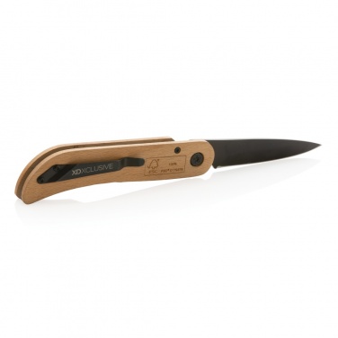 Logotrade promotional merchandise picture of: Nemus Luxury Wooden knife with lock