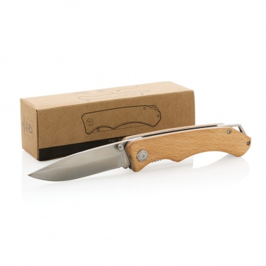 Logo trade promotional product photo of: Wooden outdoor knife