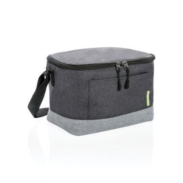 Logo trade promotional giveaways picture of: Duo colour RPET cooler bag