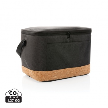 Logotrade promotional giveaway picture of: Impact AWARE™ XL RPET two tone cooler bag with cork detail