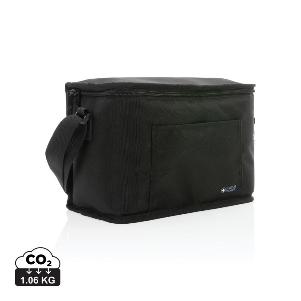 Logo trade promotional products image of: Swiss Peak AWARE™ 1200D deluxe 8 can cooler bag