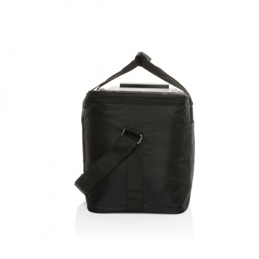 Logo trade business gifts image of: Pedro AWARE™ RPET deluxe cooler bag with 5W solar panel