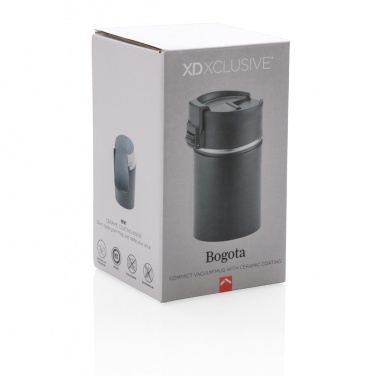 Logo trade promotional giveaways image of: Bogota compact vacuum mug with ceramic coating