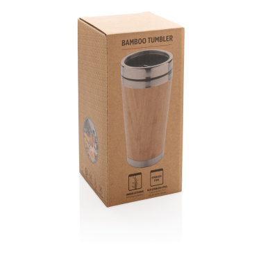 Logo trade promotional products image of: Bamboo tumbler