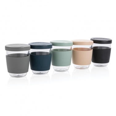 Logotrade promotional item picture of: Ukiyo borosilicate glass with silicone lid and sleeve