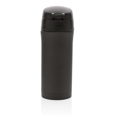 Logo trade corporate gifts picture of: Metallic easy lock vacuum mug