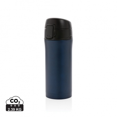 Logo trade advertising products image of: Metallic easy lock vacuum mug