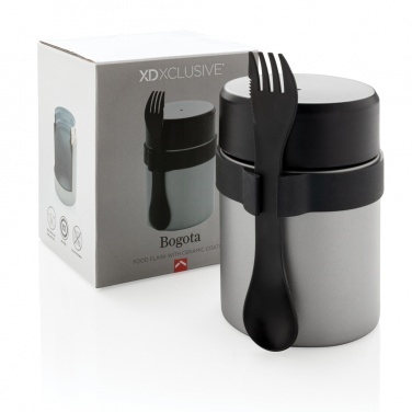 Logo trade promotional gifts picture of: Bogota food flask with ceramic coating