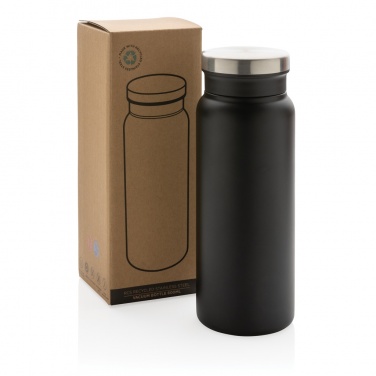 Logo trade promotional item photo of: RCS Recycled stainless steel vacuum bottle 600ML