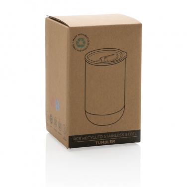 Logo trade corporate gifts image of: RCS recycled stainless steel tumbler