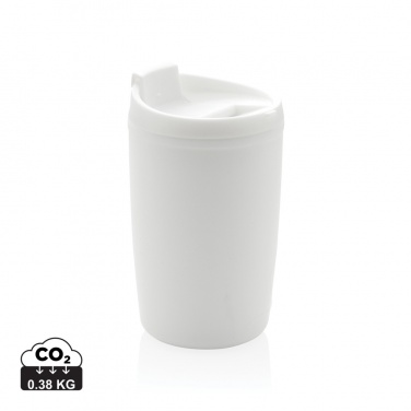 Logo trade advertising products picture of: GRS Recycled PP tumbler with flip lid