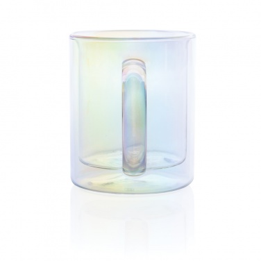Logotrade promotional gift picture of: Deluxe double wall electroplated glass mug