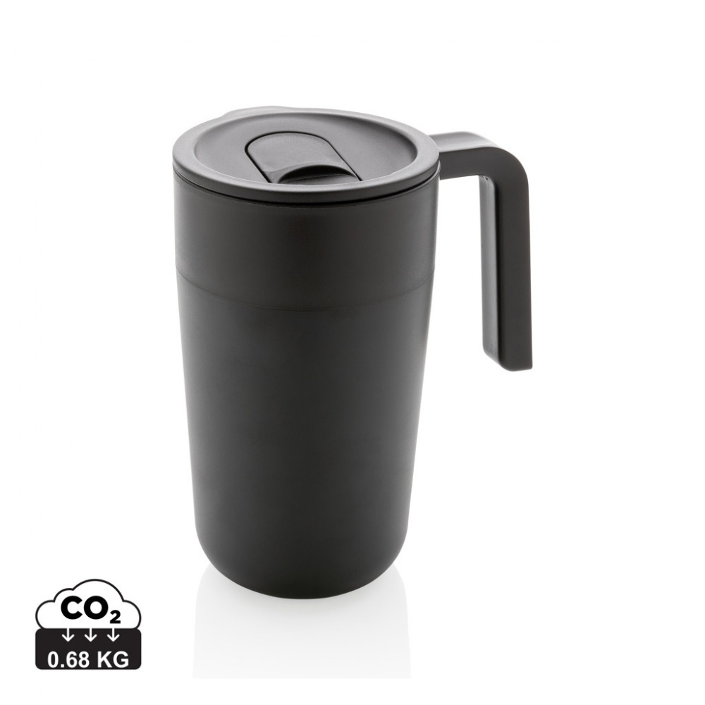 Logo trade advertising products picture of: GRS Recycled PP and SS mug with handle