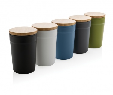 Logotrade advertising products photo of: GRS certified recycled PP mug with bamboo lid