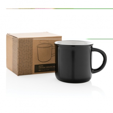 Logo trade business gifts image of: Vintage ceramic mug 280ml