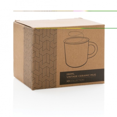 Logo trade promotional gifts image of: Vintage ceramic mug 280ml