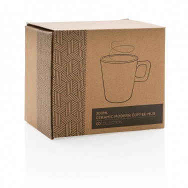 Logotrade advertising product picture of: Ceramic modern coffee mug 300ml