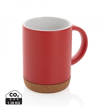 Logo trade corporate gifts picture of: Ceramic mug with cork base 280ml