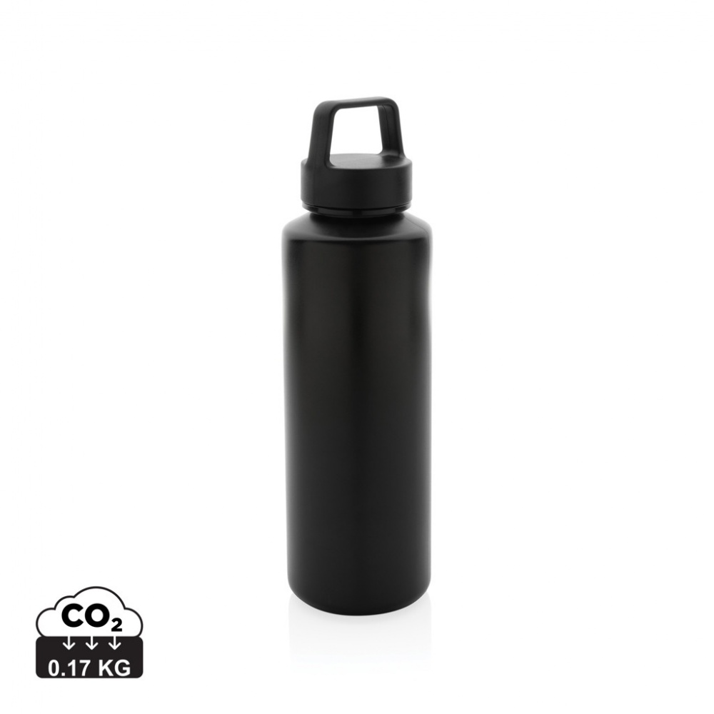 Logo trade promotional giveaways picture of: RCS certified recycled PP water bottle with handle