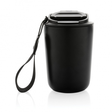 Logotrade promotional merchandise picture of: Cuppa RCS re-steel vacuum tumbler with lanyard