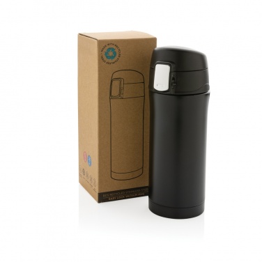 Logo trade promotional gift photo of: RCS Recycled stainless steel easy lock vacuum mug