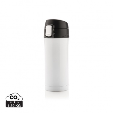 Logotrade promotional merchandise image of: RCS Recycled stainless steel easy lock vacuum mug