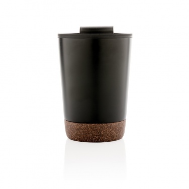 Logo trade business gifts image of: GRS RPP stainless steel cork coffee tumbler