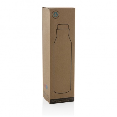 Logo trade corporate gift photo of: Gaia RCS certified recycled stainless steel vacuum bottle
