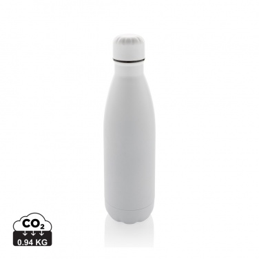 Logo trade business gifts image of: Eureka RCS certified re-steel single wall water bottle