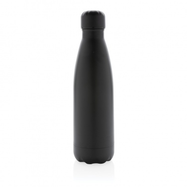 Logo trade corporate gifts picture of: Solid colour vacuum stainless steel bottle 500 ml