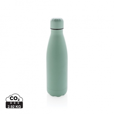 Logo trade corporate gifts image of: Solid colour vacuum stainless steel bottle 500 ml