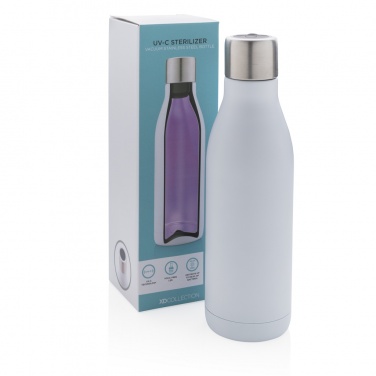 Logotrade business gifts photo of: UV-C steriliser vacuum stainless steel bottle