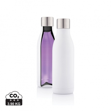 Logo trade promotional merchandise picture of: UV-C steriliser vacuum stainless steel bottle