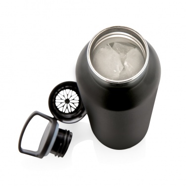 Logo trade corporate gifts image of: Vacuum insulated leak proof standard mouth bottle