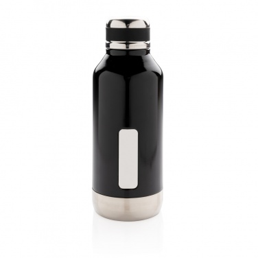 Logo trade business gifts image of: Leak proof vacuum bottle with logo plate